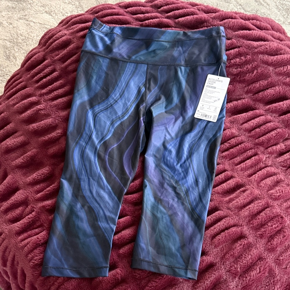 Athleta Blue and Black Leggings